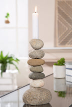Kerzenleuchter "Steine"