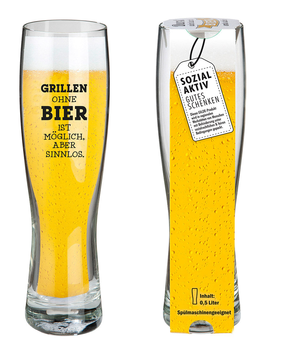 Weizenglas "Grillen"