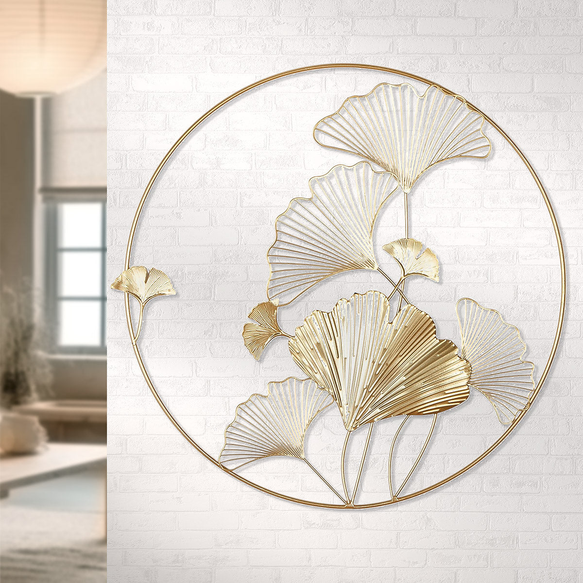 Wandrelief "Golden Ginkgo"