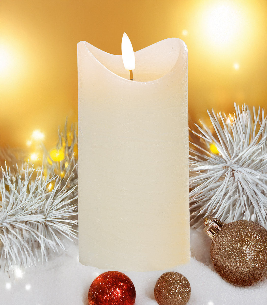 Stumpenkerze LED "Lumiere"