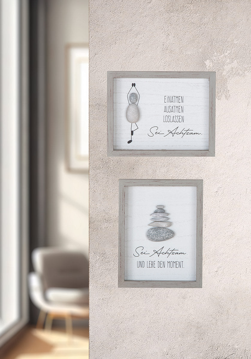 Steinbild "Achtsamkeit"