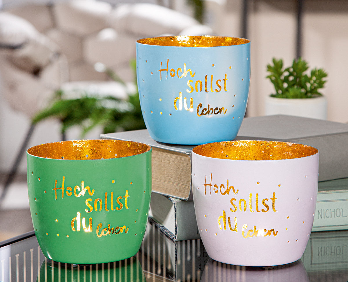 Windlicht "Hoch sollst du leben"