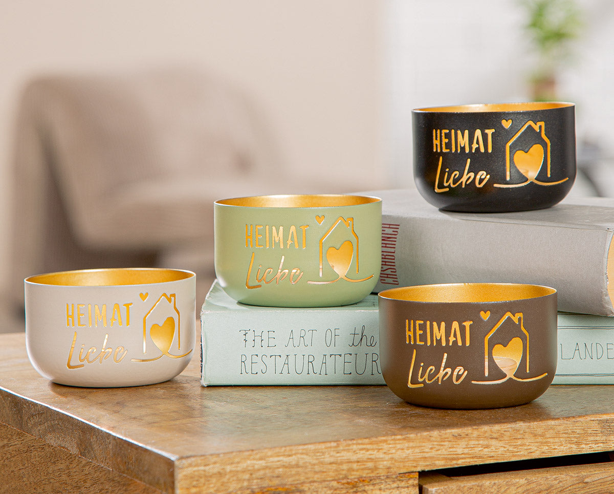 Teelichtleuchter "Heimatliebe"