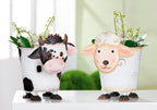 Übertopf "Kuh und Schaf"