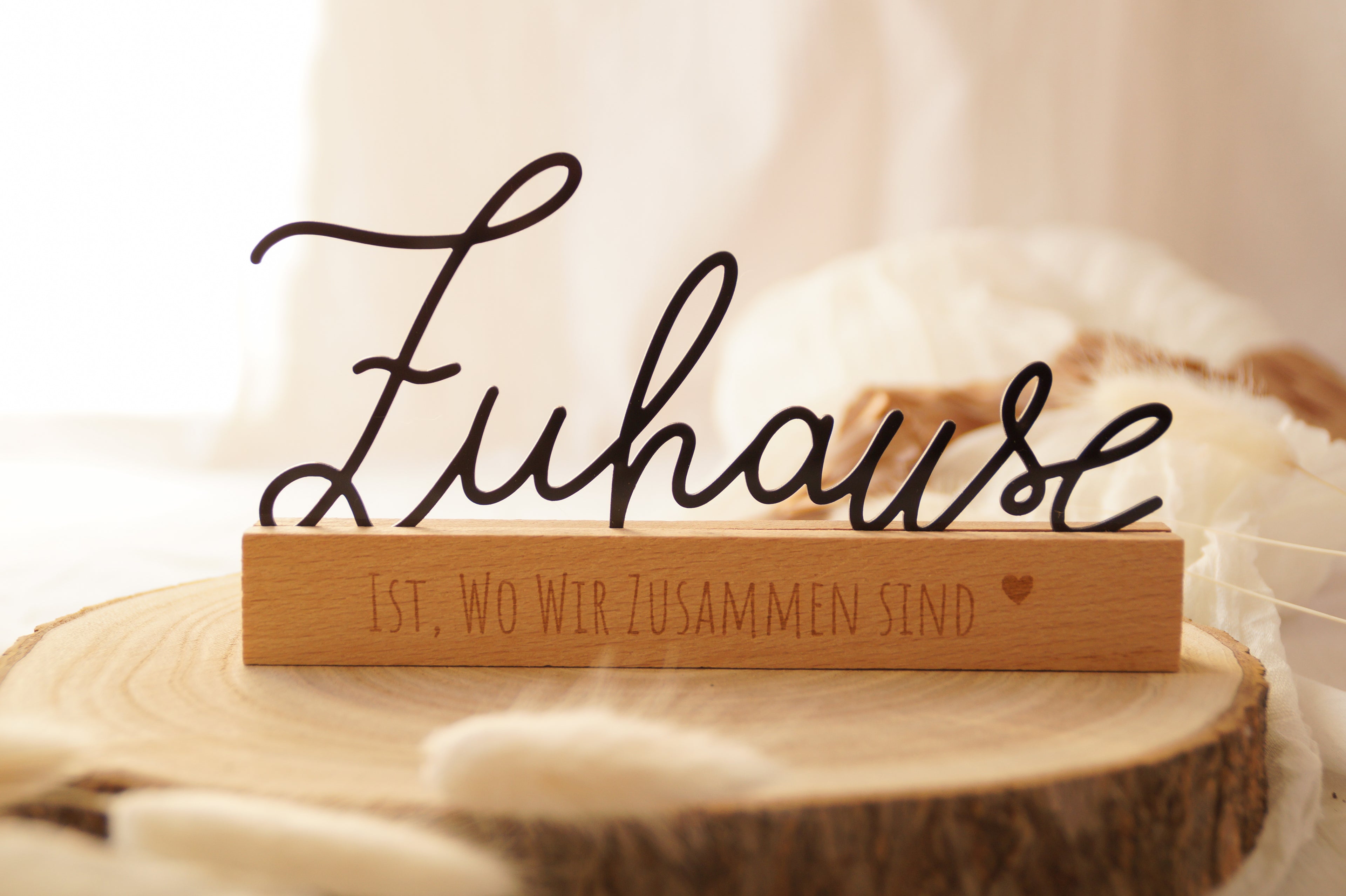 Dekoschriftzug "Zuhause"