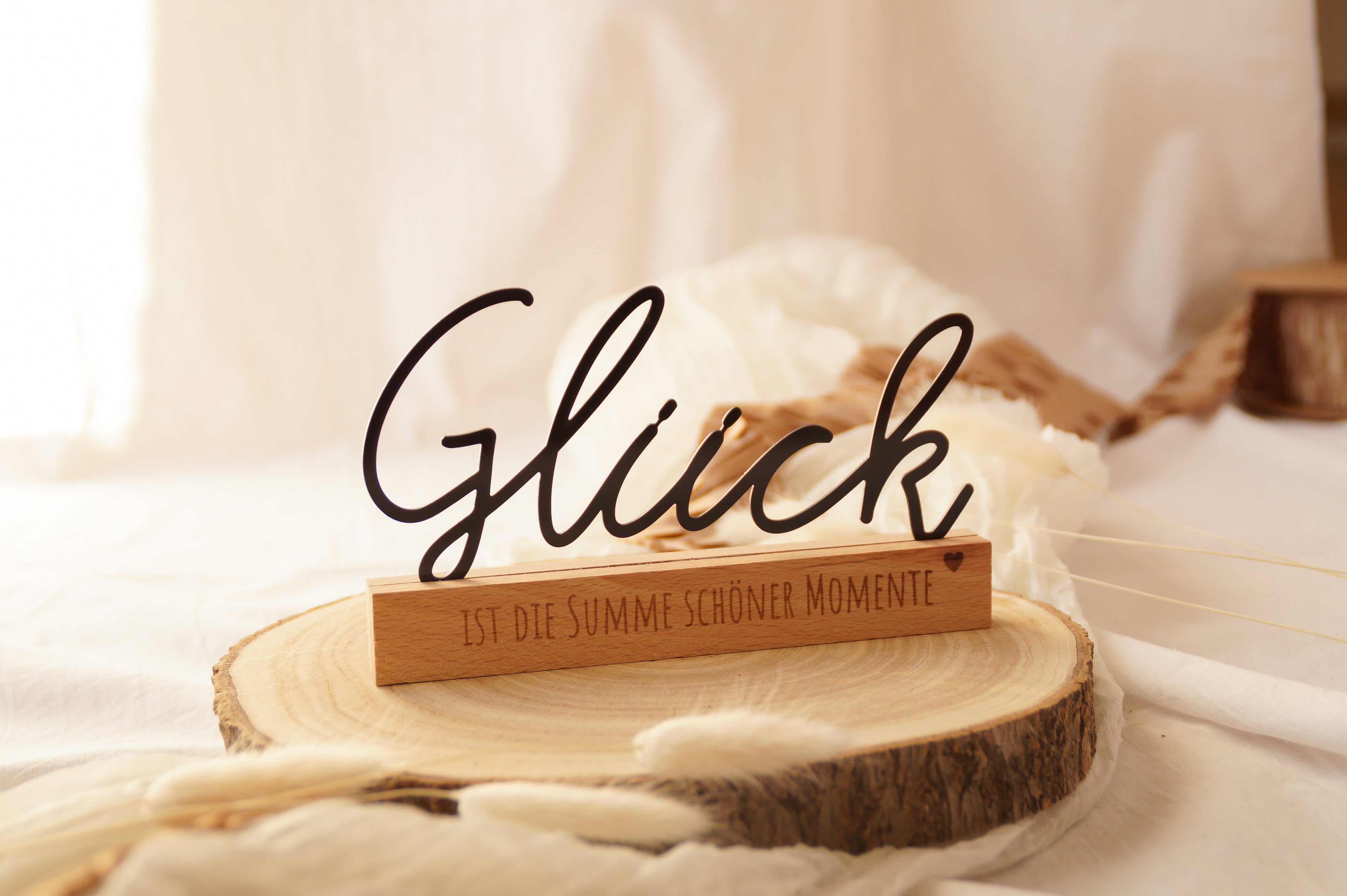 Dekoschriftzug "Glück"