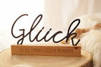 Dekoschriftzug "Glück"