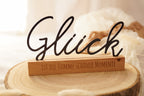 Dekoschriftzug "Glück"
