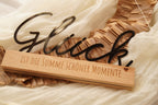 Dekoschriftzug "Glück"
