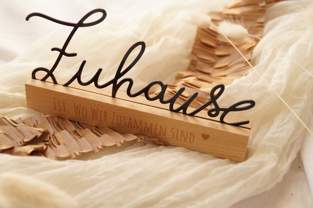 Dekoschriftzug "Zuhause"