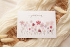 Postkarte "Glückwunsch" Blumenwiese