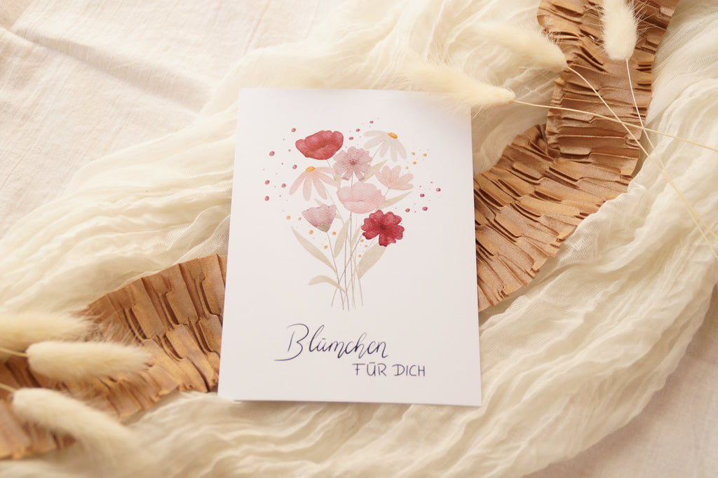 Postkarte "Blümchen für dich"