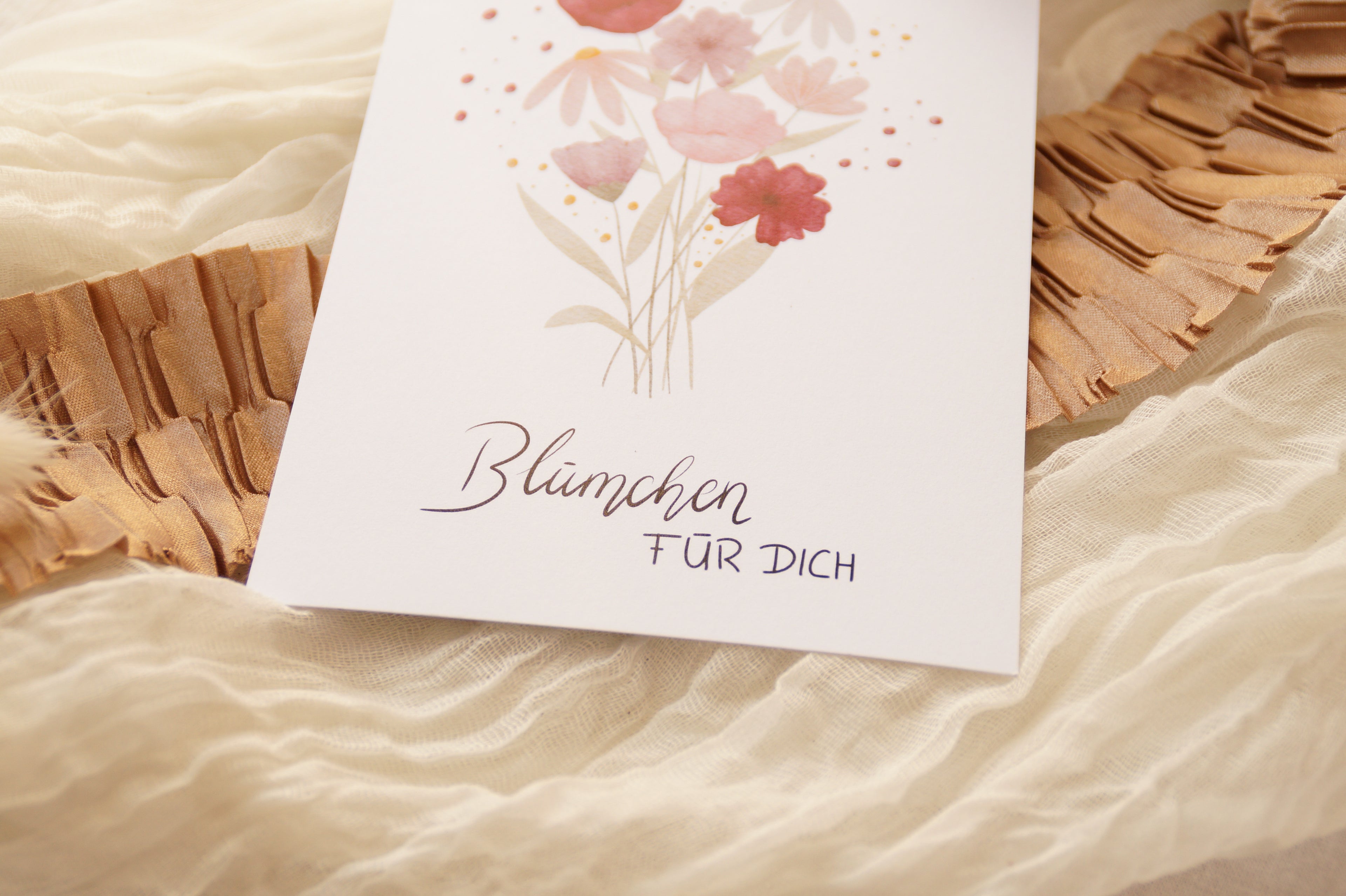 Postkarte "Blümchen für dich"