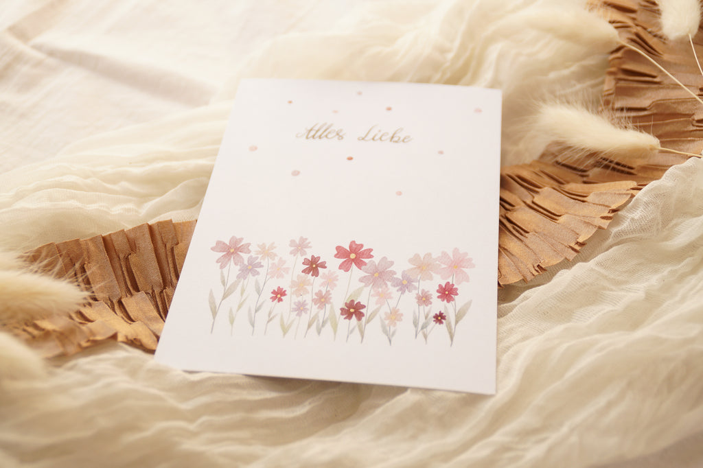 Postkarte "Alles Liebe"