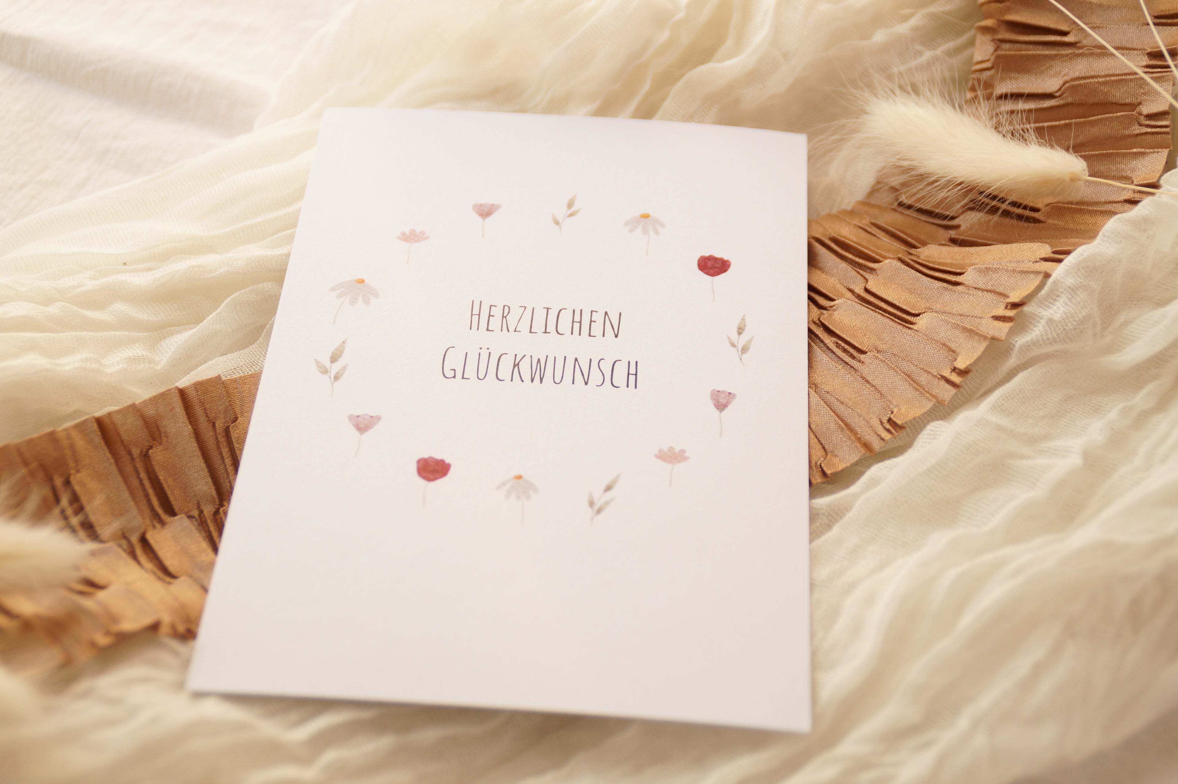 Postkarte "Herzlichen Glückwunsch"