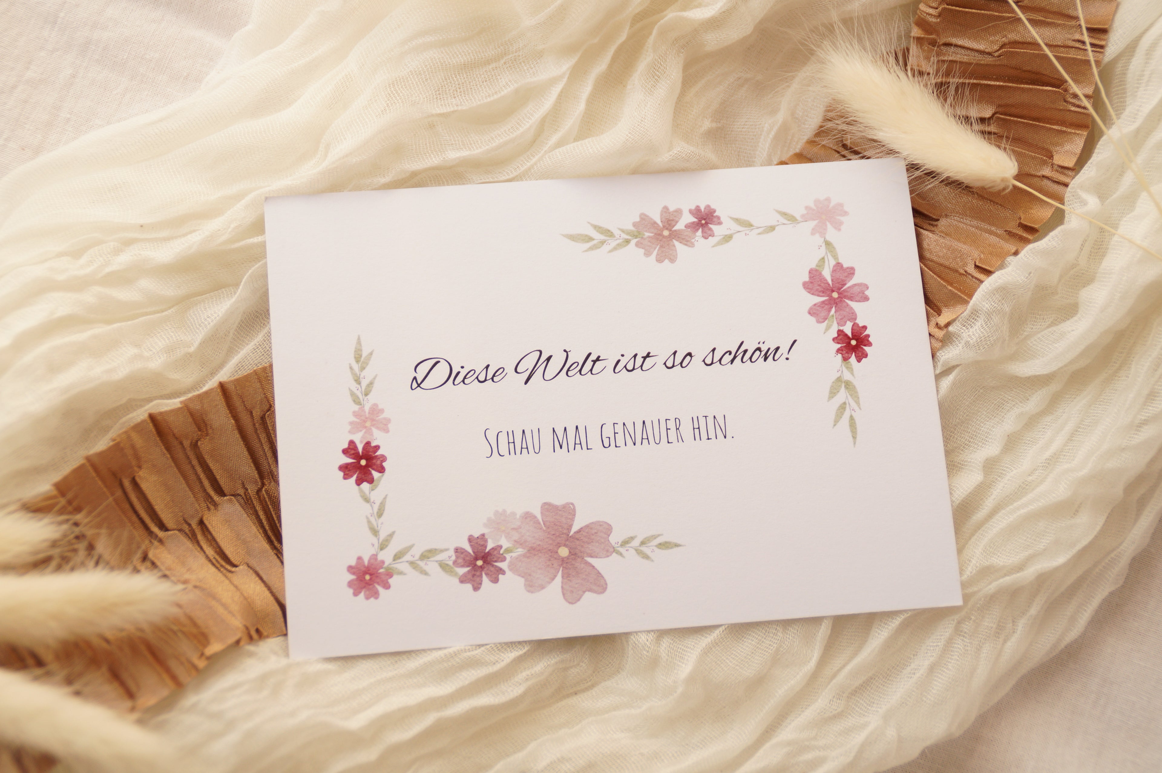 Postkarte "Diese Welt ist so schön"