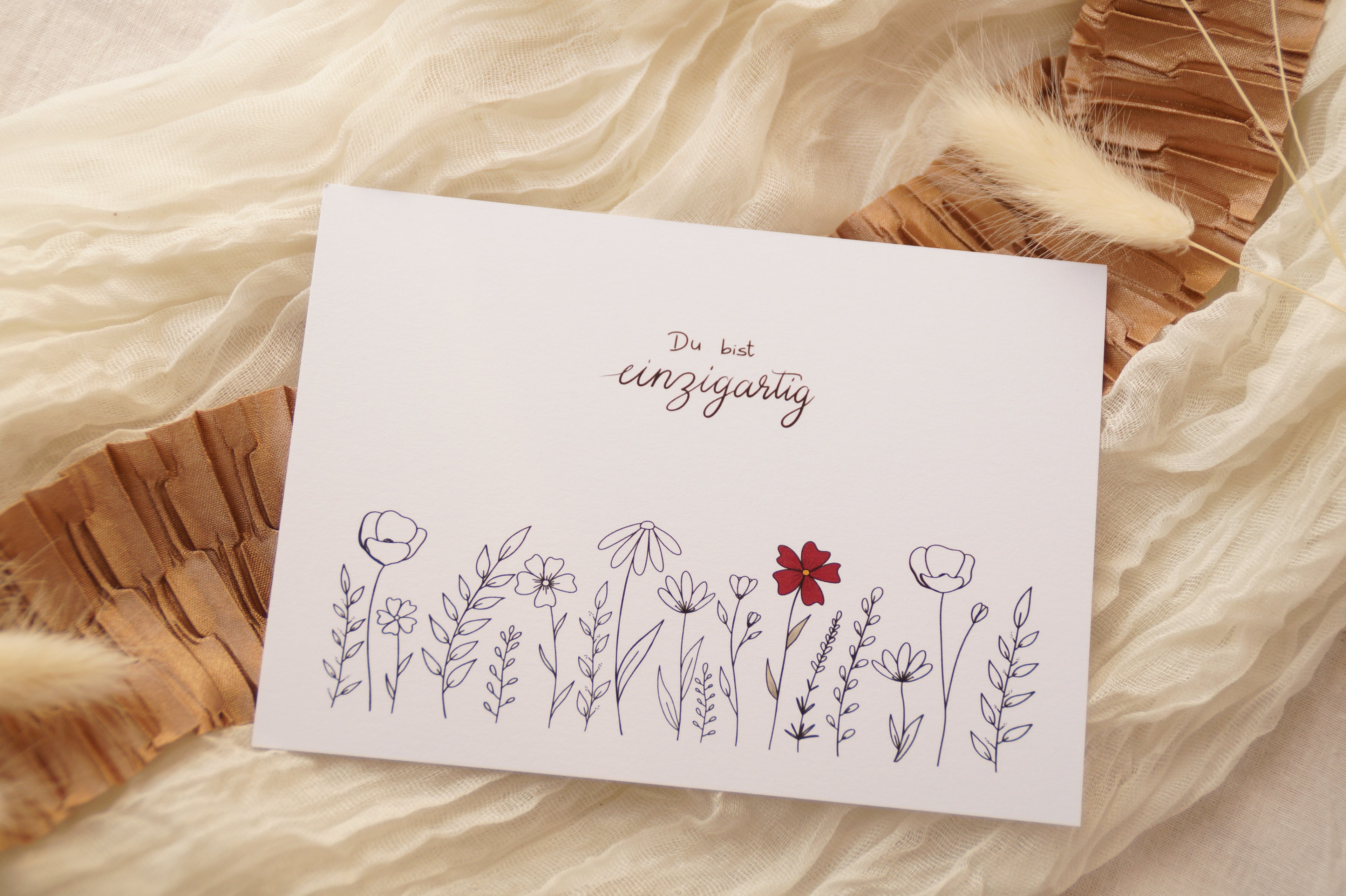 Postkarte "Einzigartig"