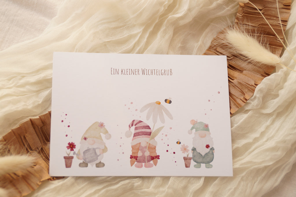 Postkarte "Wichtelgruß"