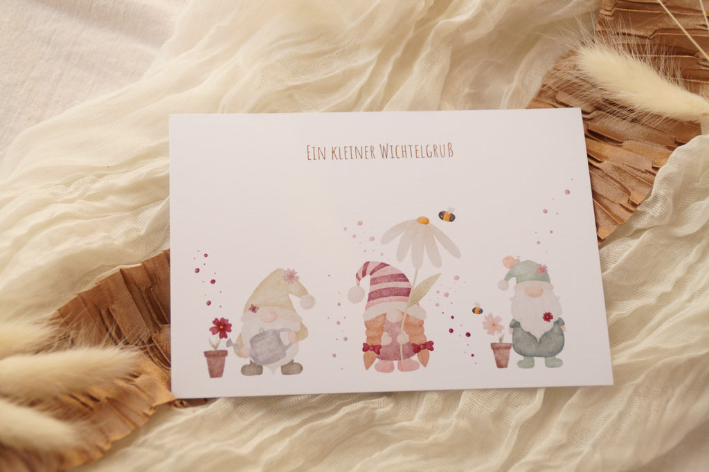 Postkarte "Wichtelgruß"