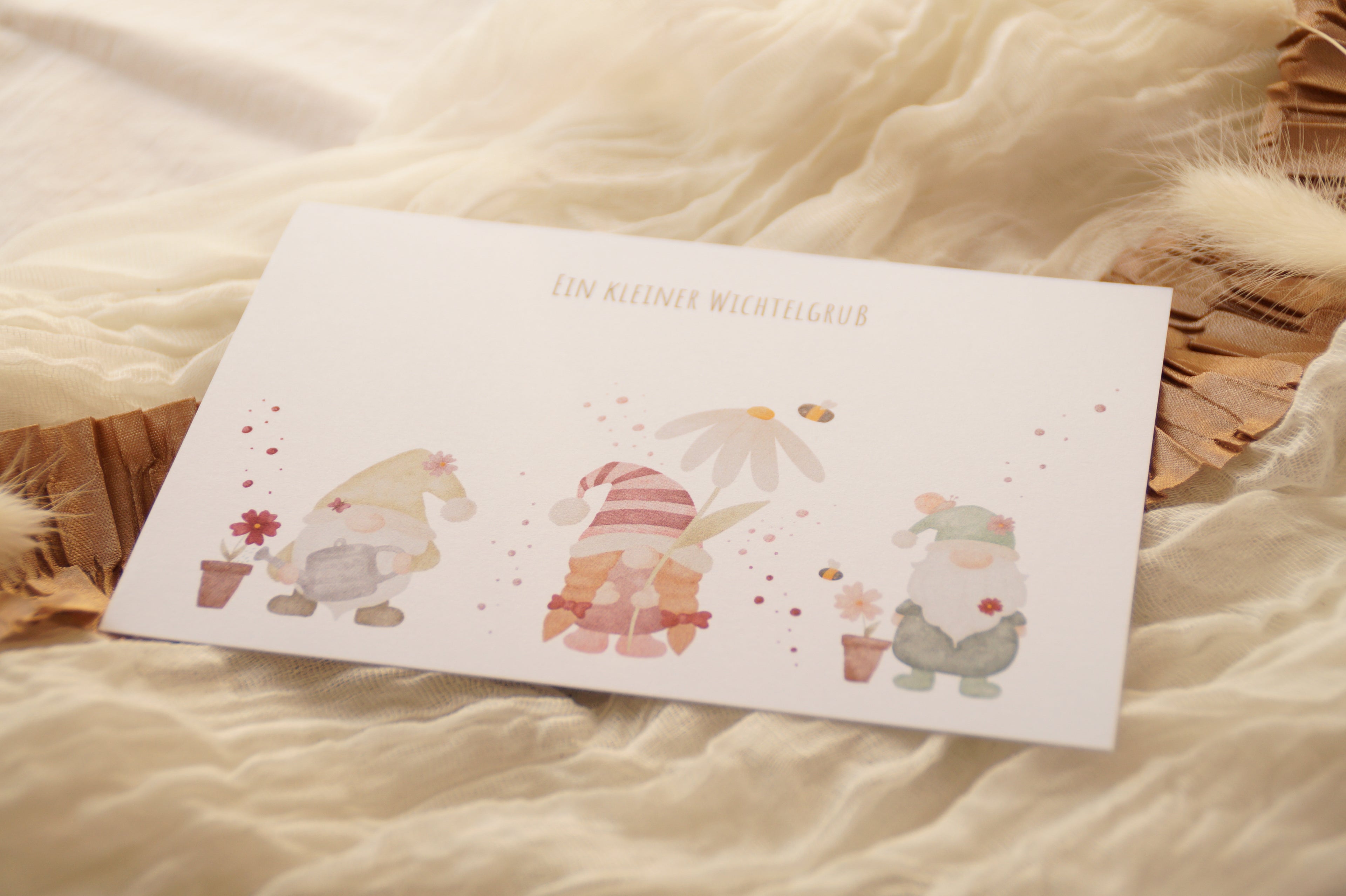 Postkarte "Wichtelgruß"