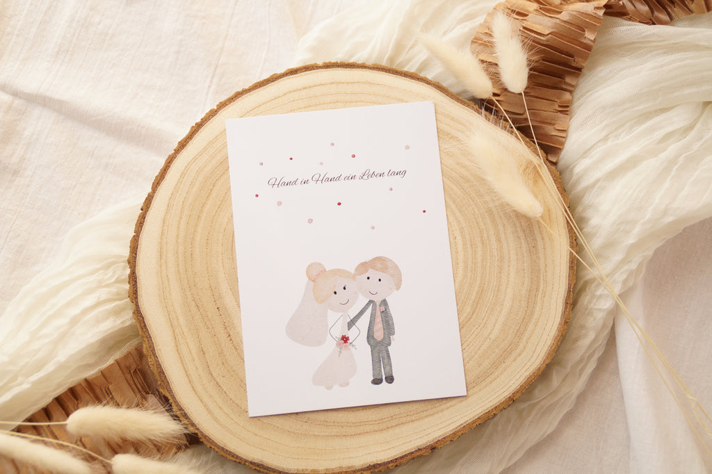 Postkarte "Hand in Hand"