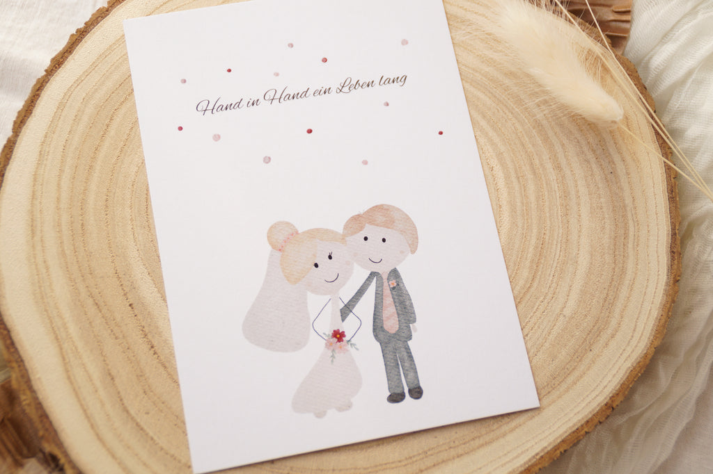 Postkarte "Hand in Hand"