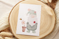 Postkarte "Wichtel mit Schnecke"