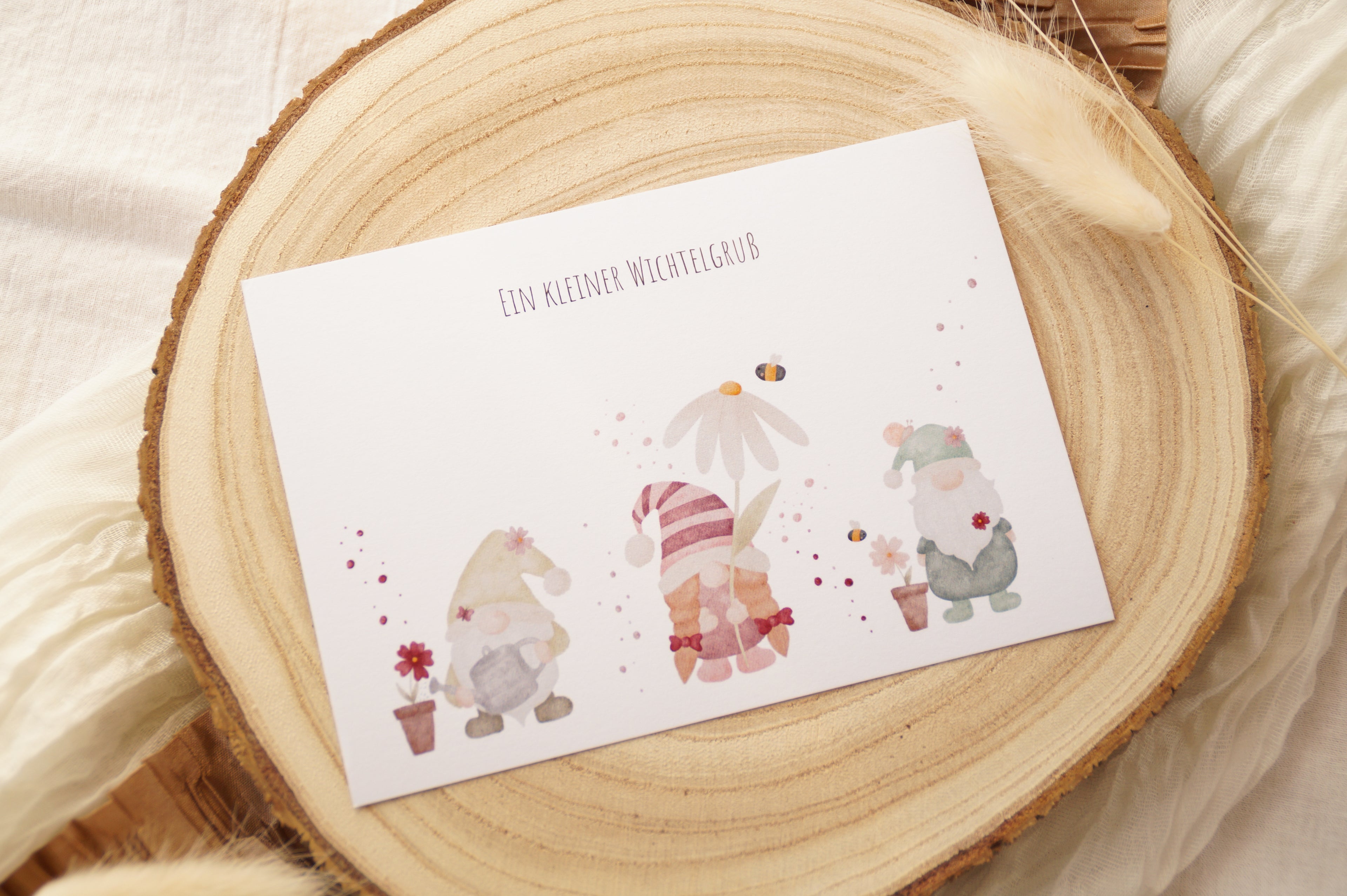 Postkarte "Wichtelgruß"