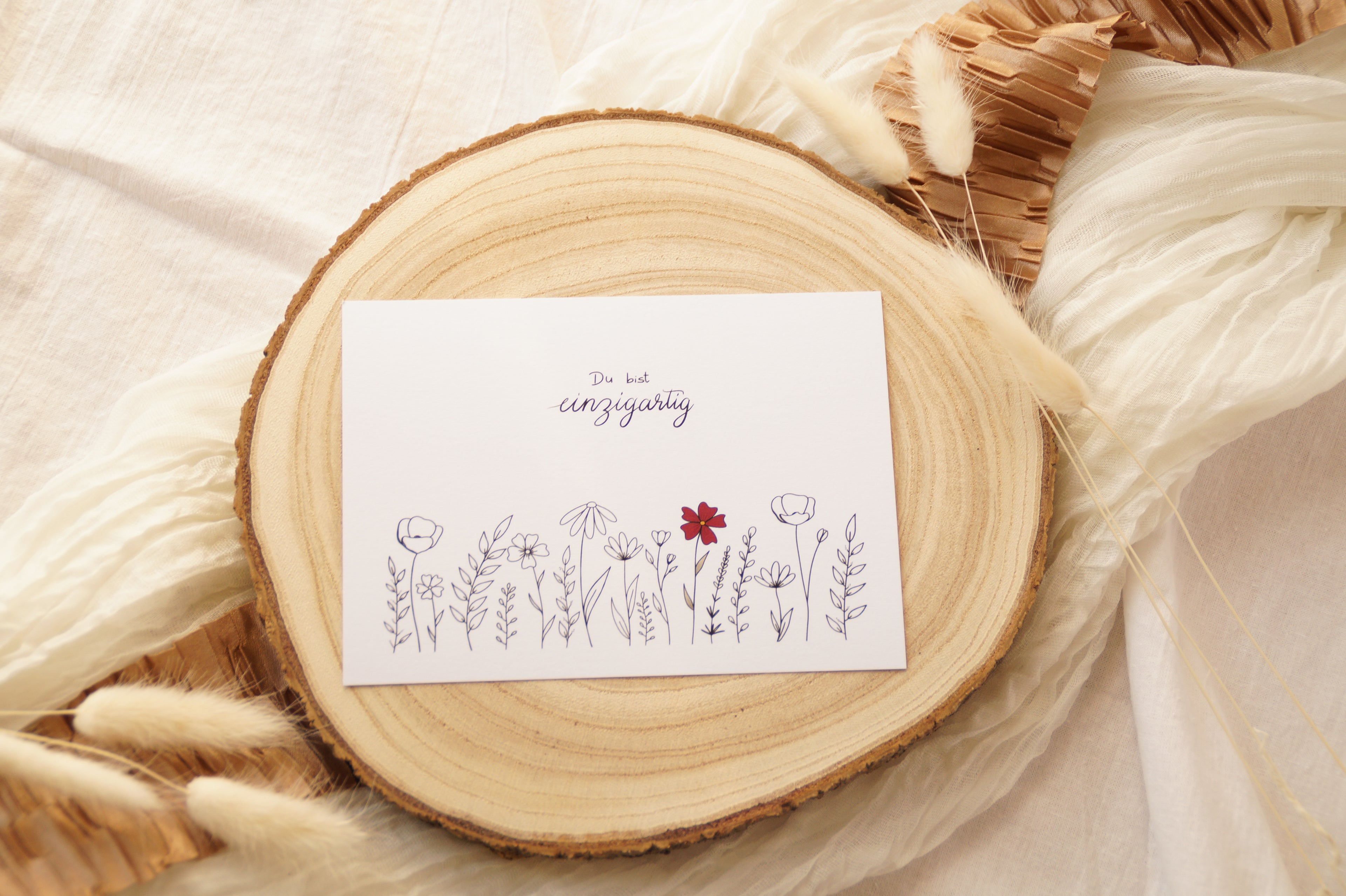 Postkarte "Einzigartig"