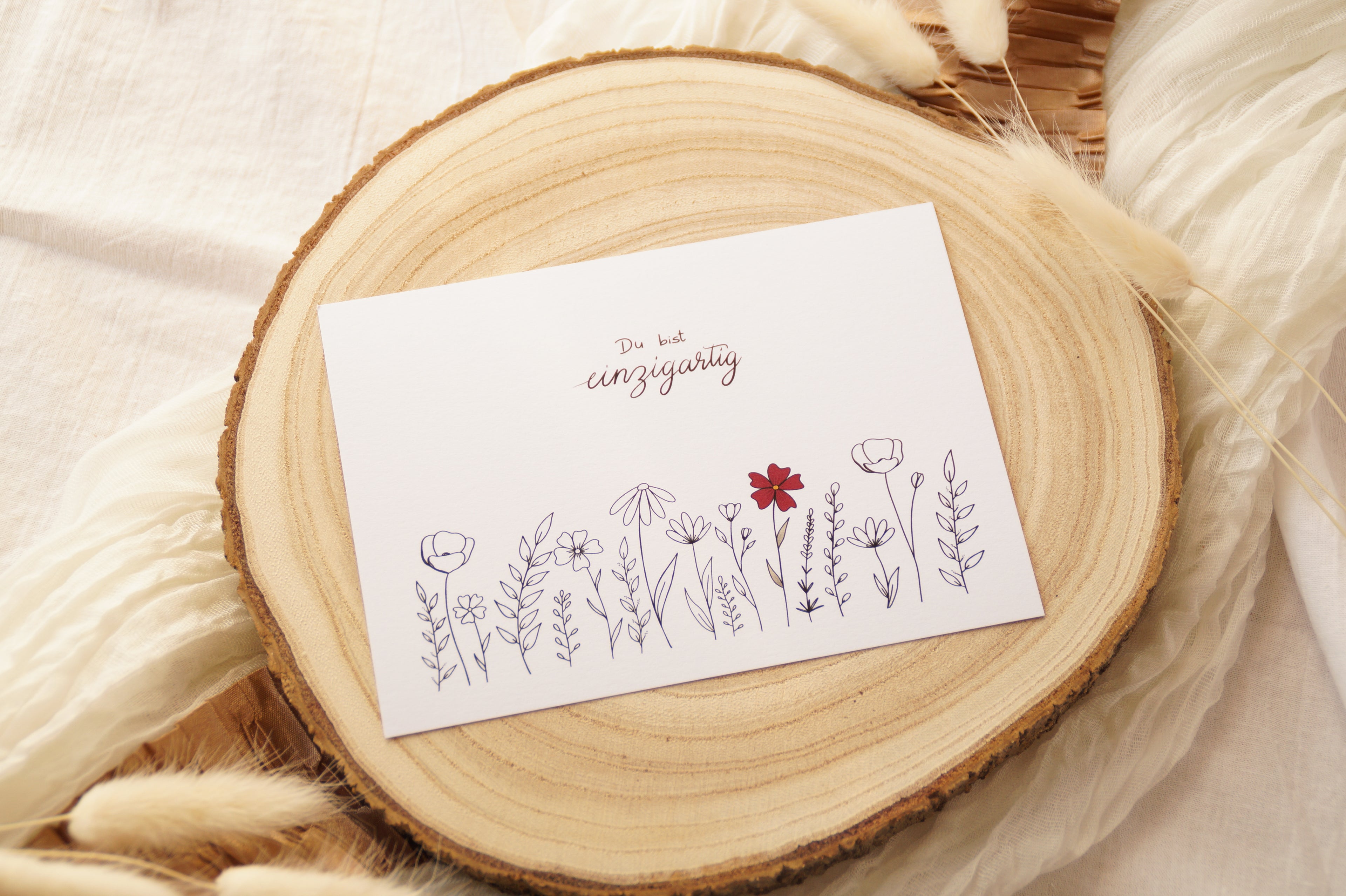 Postkarte "Einzigartig"