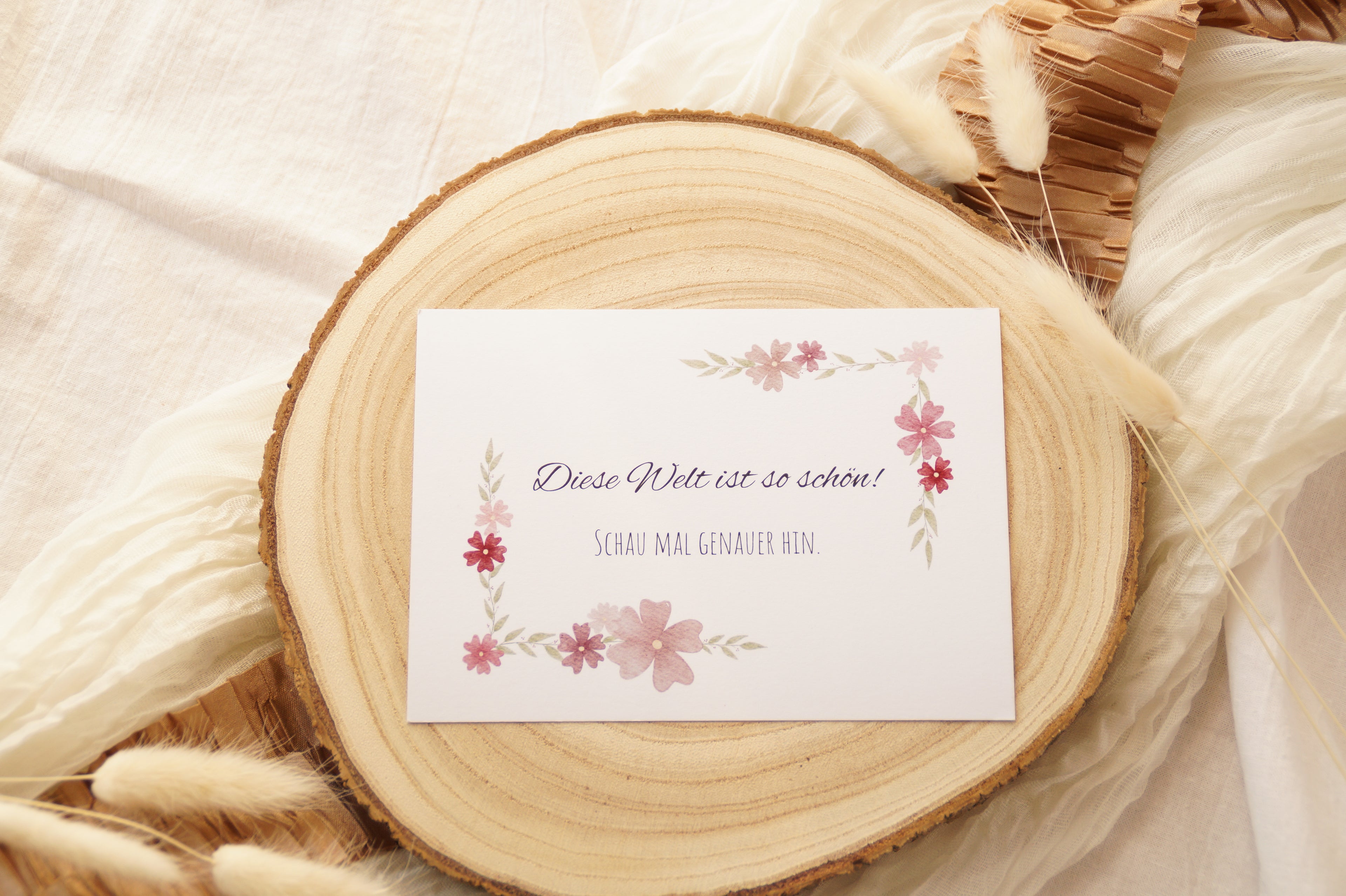 Postkarte "Diese Welt ist so schön"