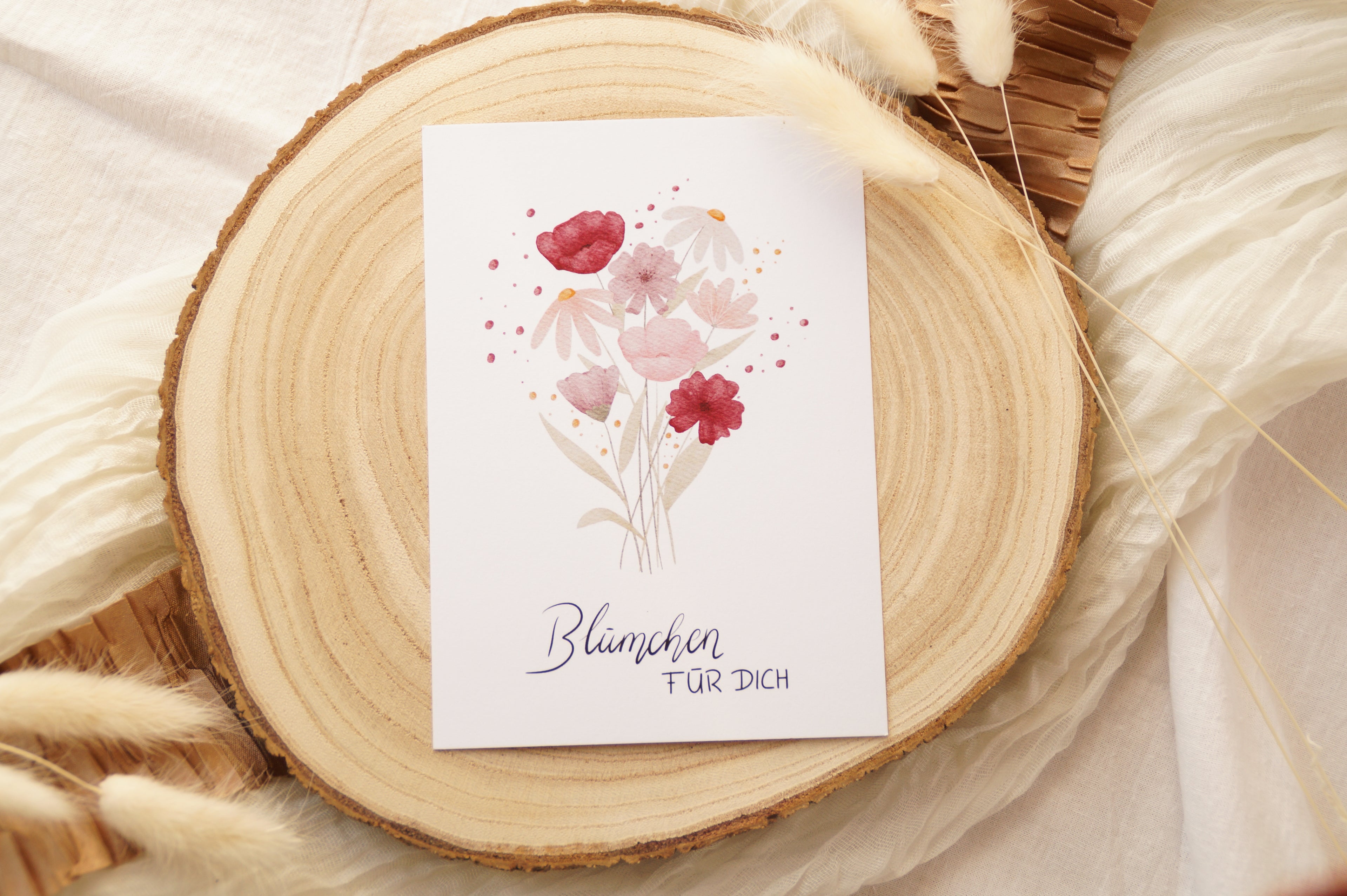 Postkarte "Blümchen für dich"