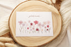 Postkarte "Glückwunsch" Blumenwiese