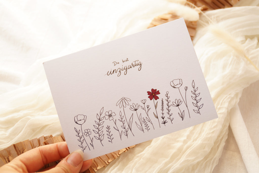 Postkarte "Einzigartig"