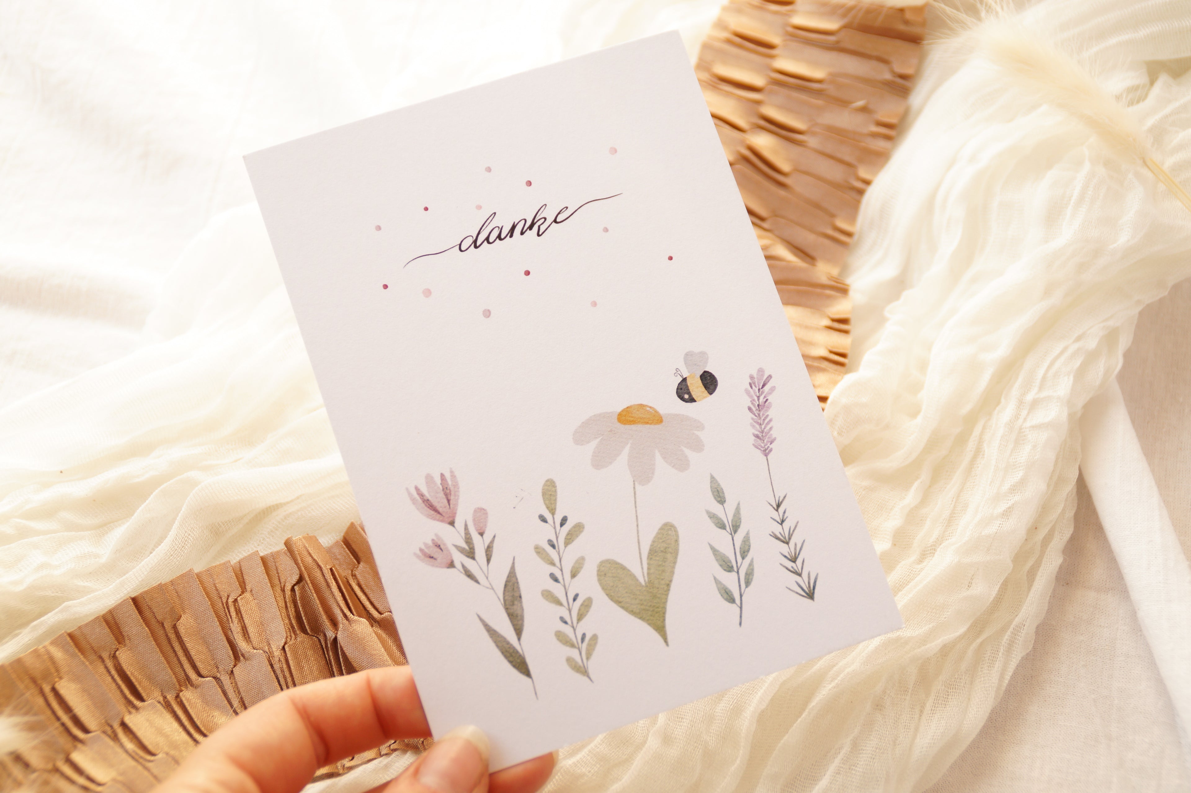 Postkarte "Danke"