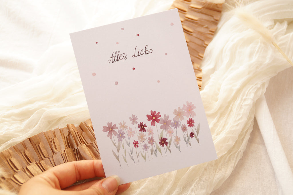 Postkarte "Alles Liebe"