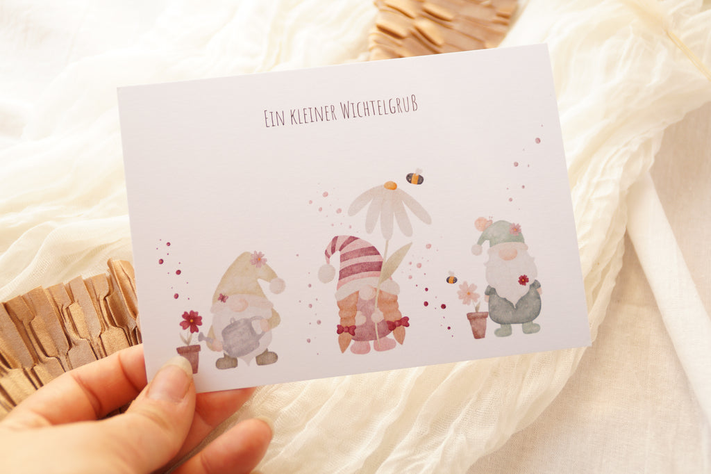 Postkarte "Wichtelgruß"