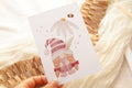 Postkarte "Wichtel mit Blume"
