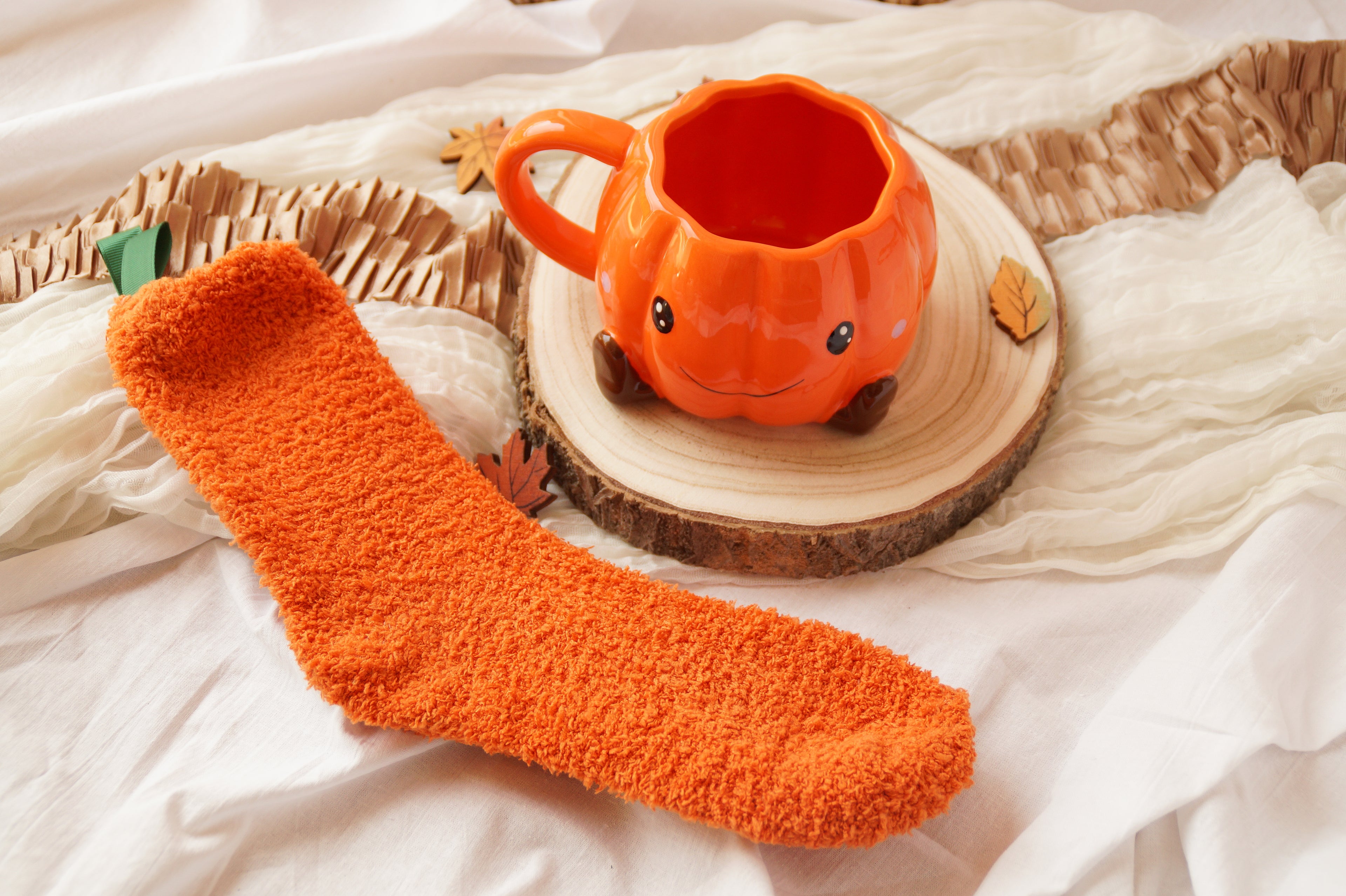 Tasse Pumpkin mit Kuschelsocken