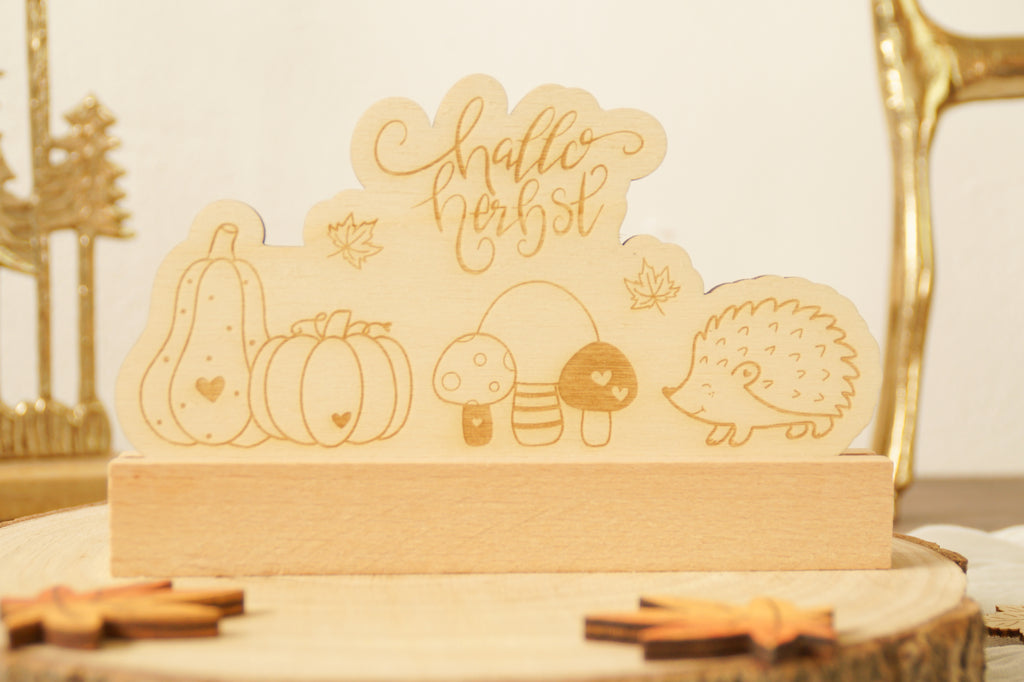 Deko-Aufsteller "Hallo Herbst"