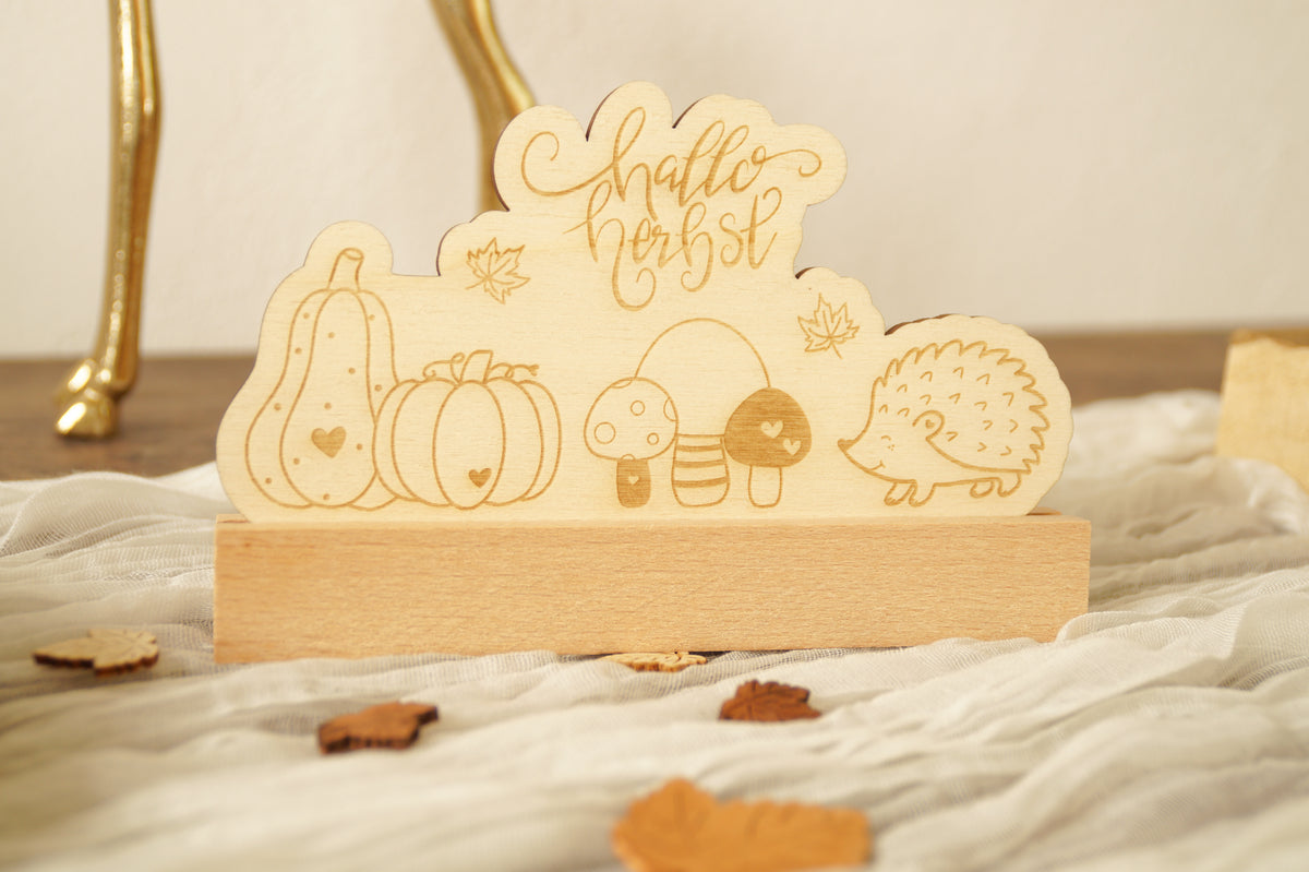 Deko-Aufsteller "Hallo Herbst"