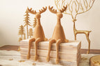 Kantenhocker Elch – Weihnachtsdeko in Sand