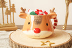 Weihnachtstasse Rentier braun mit Kuschelsocken – Geschenkset