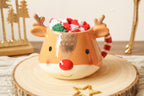 Weihnachtstasse Rentier braun mit Kuschelsocken – Geschenkset