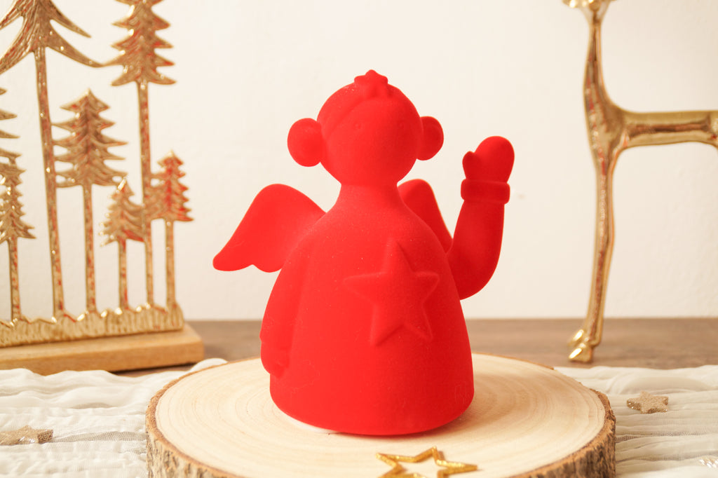 Winkefigur Engel rot