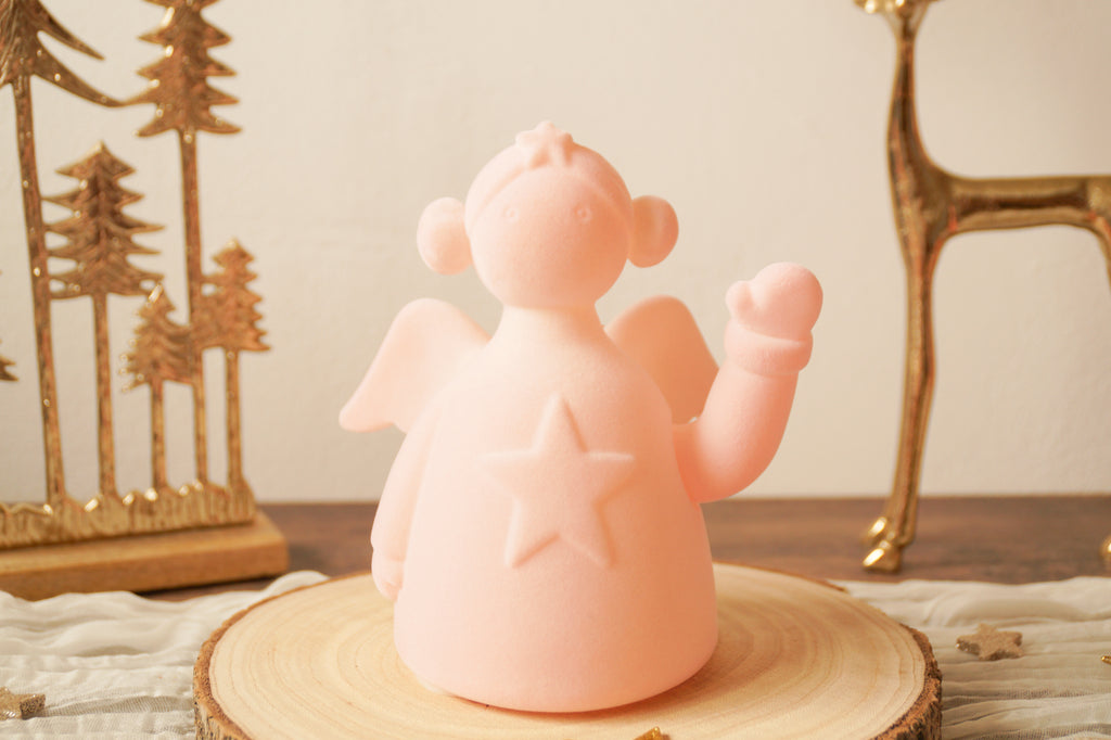Winkefigur Engel rosa
