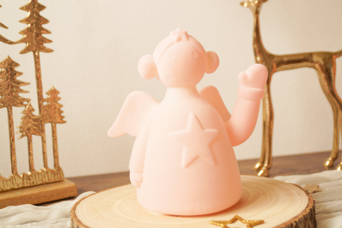 Winkefigur Engel rosa